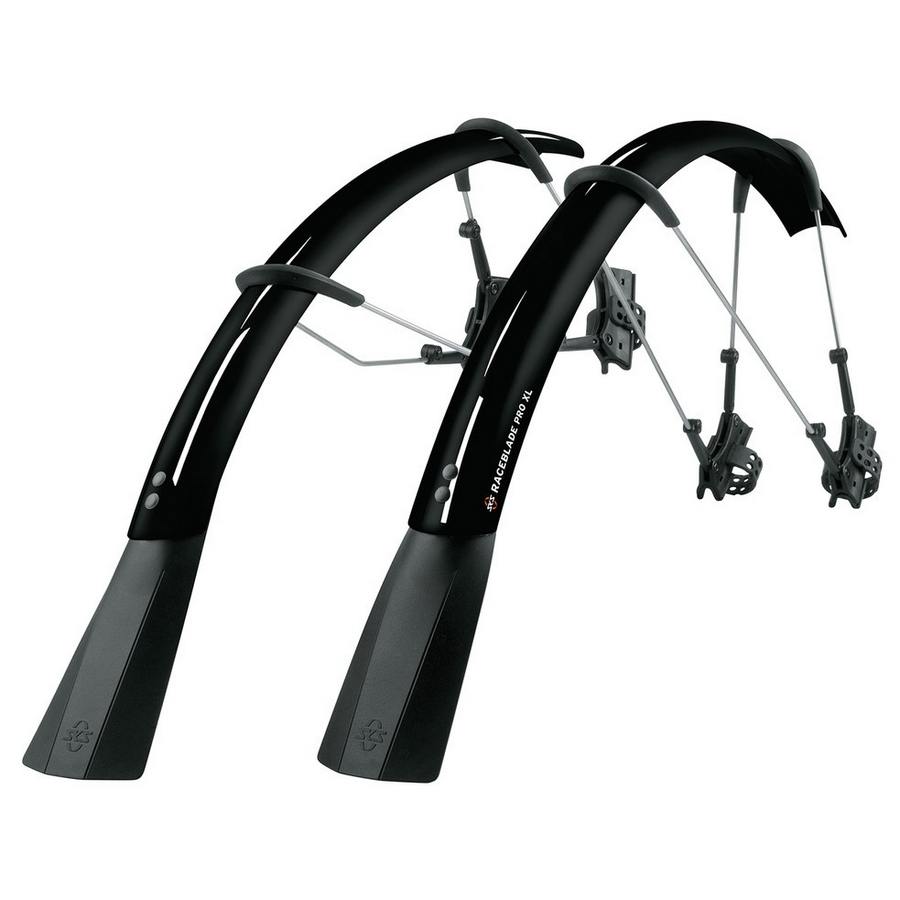 Conjunto de guarda-lamas Raceblade Pro XL preto 28'' comprimento máximo do pneu 25mm