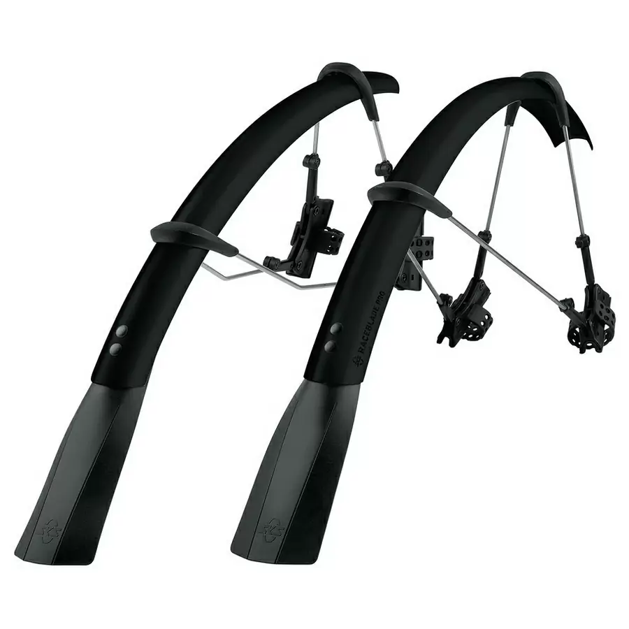 Kit para-lamas dianteiro e traseiro Raceblade Pro preto fosco 28
