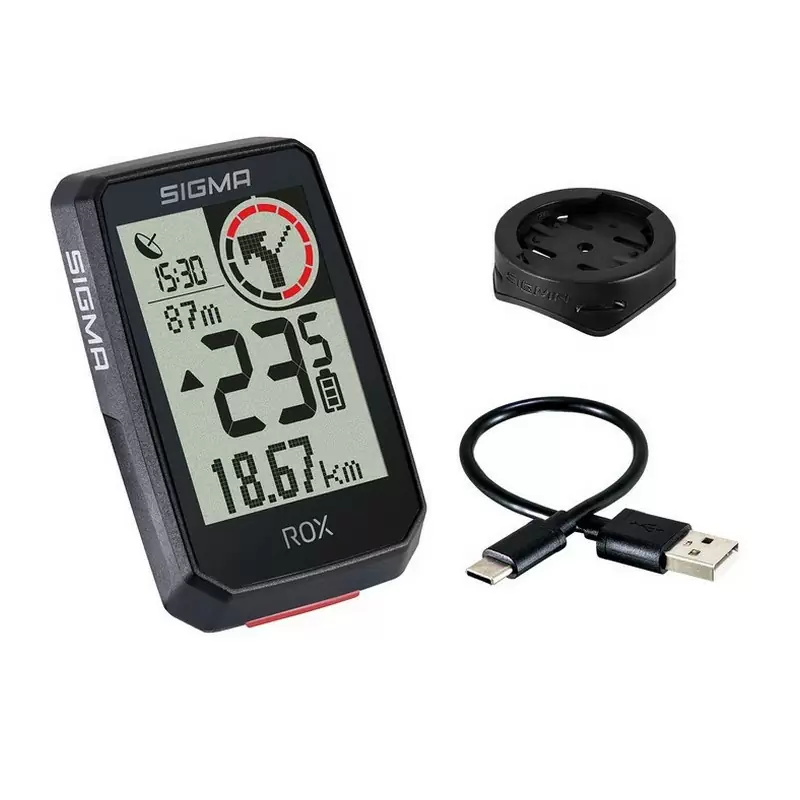 Ordinateur de vélo GPS Rox 2.0 avec support de potence de guidon - image