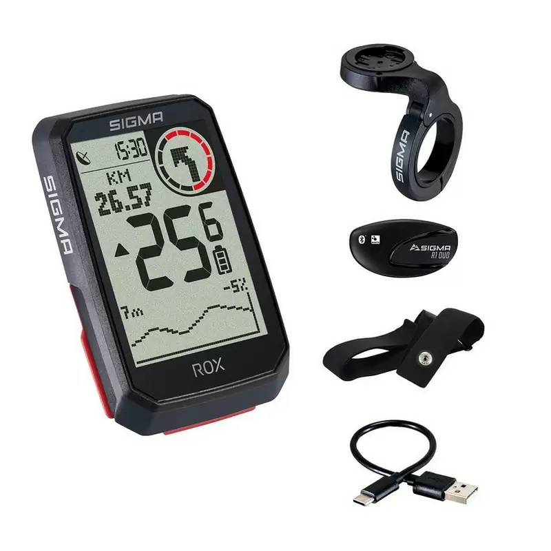 Ordinateur de vélo Rox 4.0 GPS avec moniteur de fréquence cardiaque - image