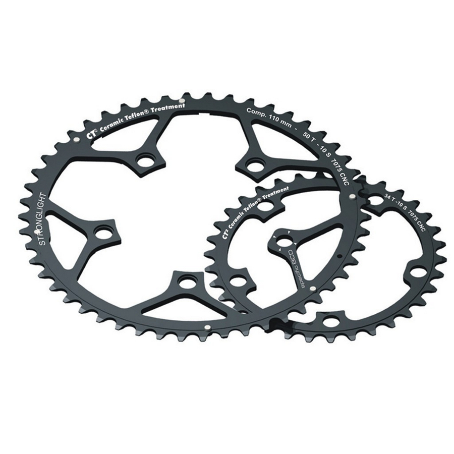 Plato tipo plato 110 d exterior 53 dientes negro ct² 11 velocidades