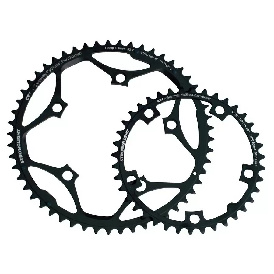 Chain ring typ 130 s outside 52 teeth black 10/11 speed - image
