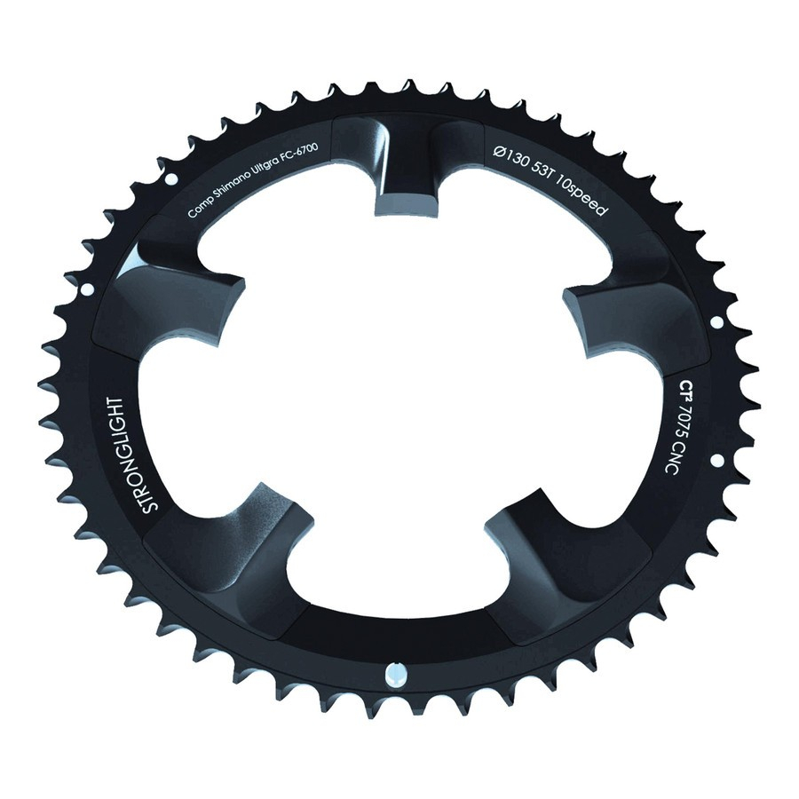 Corona ultegra 110mm interna 36 denti alluminio nero