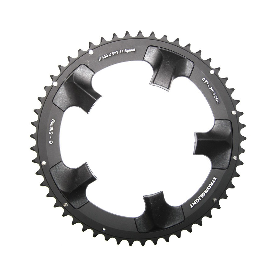 kettenblatt e-shifting ultegra 130mm outdoor 53 zähne aluminium schwarz