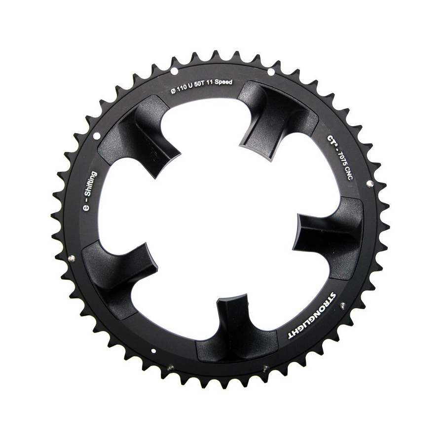 kettenblatt e-shifting ultegra 110mm outdoor 50 zähne aluminium schwarz