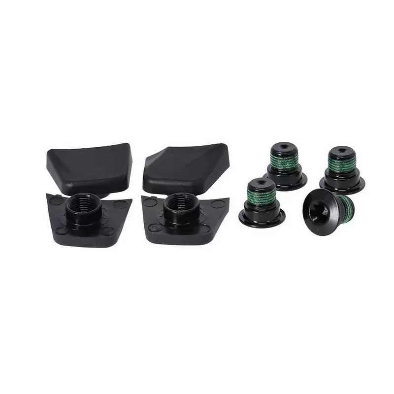 Chainring fixing screw kit Red/Force AXS Black - image