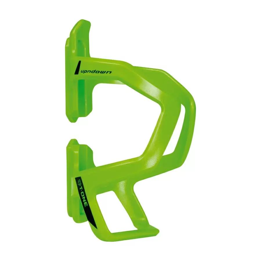Portabotellas de plástico regulable en altura, verde lima - image