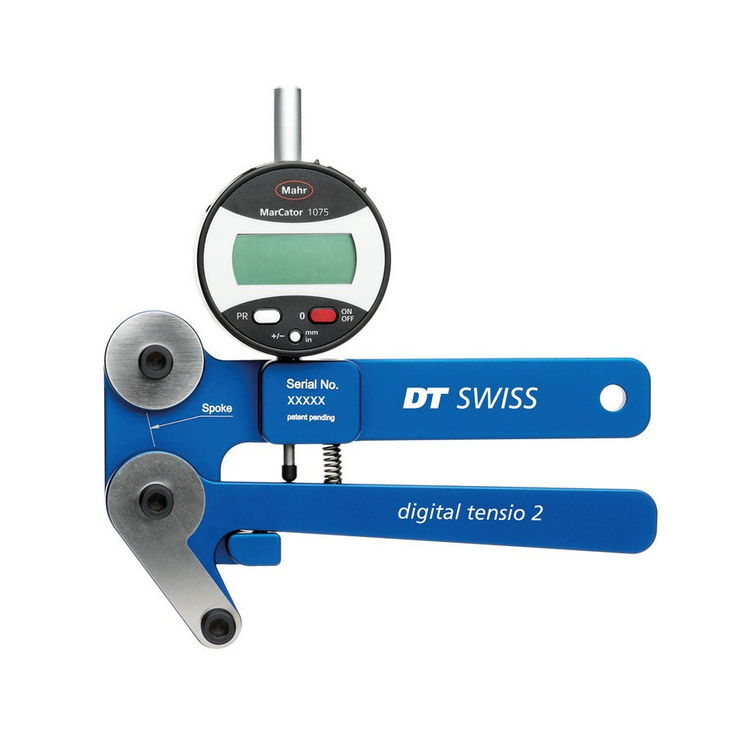 Digitaler Speichen-Tensiometer 0,01/12,5 mm Blau