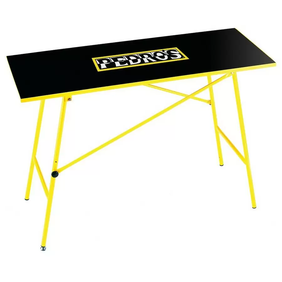 Workbench 120x47x82 cm height adjustable yellow - image