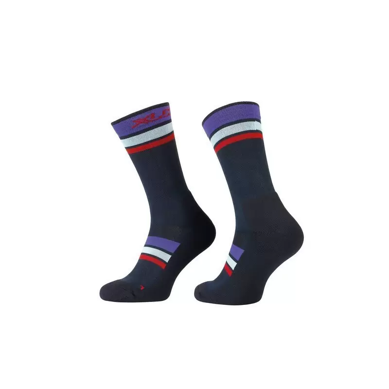 All Mtn Socks CS-L02 Blue/Purple Size XS (36-38) - image