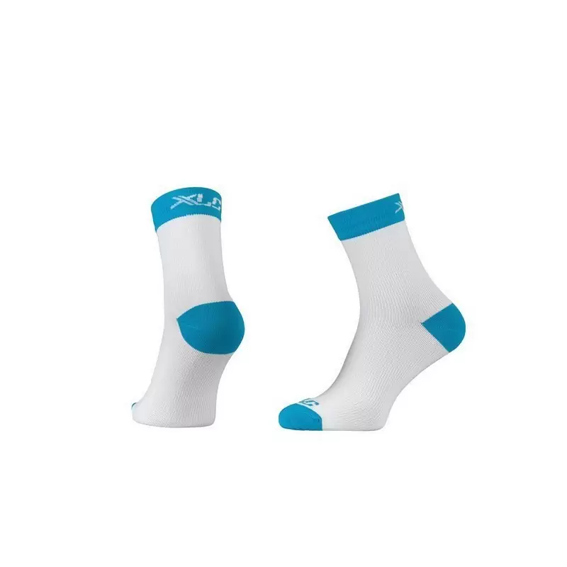 Race Compression Socks CS-C03 Blanc/Bleu Taille S (39-41) - image