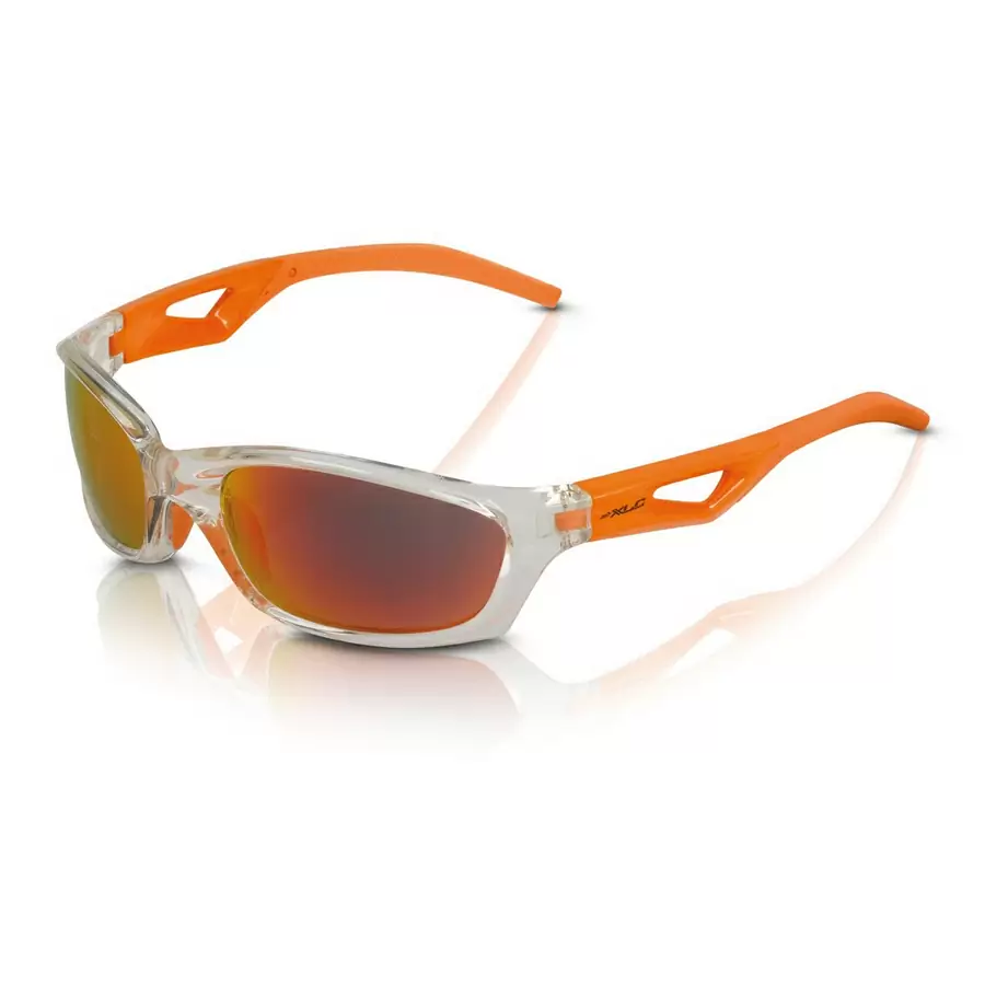 Gafas de sol Saint-Denise SG0-C14 montura gris lentes naranja espejada - image
