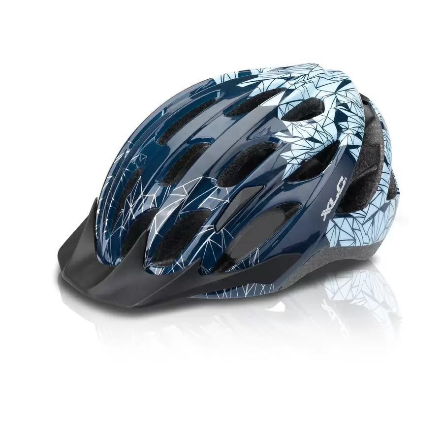 Bike helmet BH-C20 size S/M 53-57cm blue design Prism - image