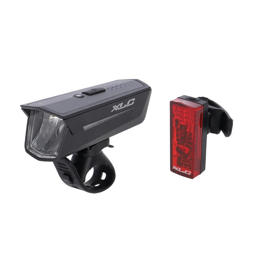 Set di luci LED ricaricabili PROXIMA PRO CL-S25 omologato StVZO per tutte le biciclette