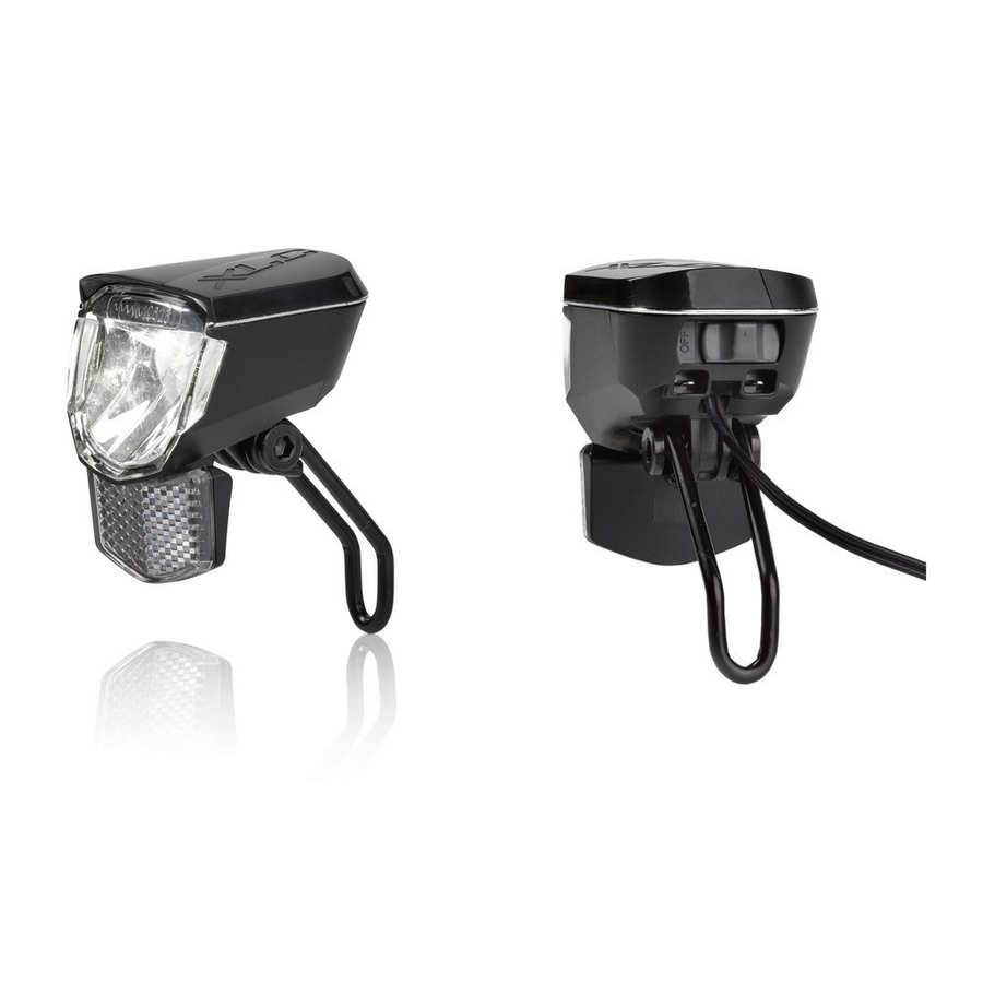 LED Dynamo Headlight Sirius D20 / Sirius D20S CL-D07 20 lux Black