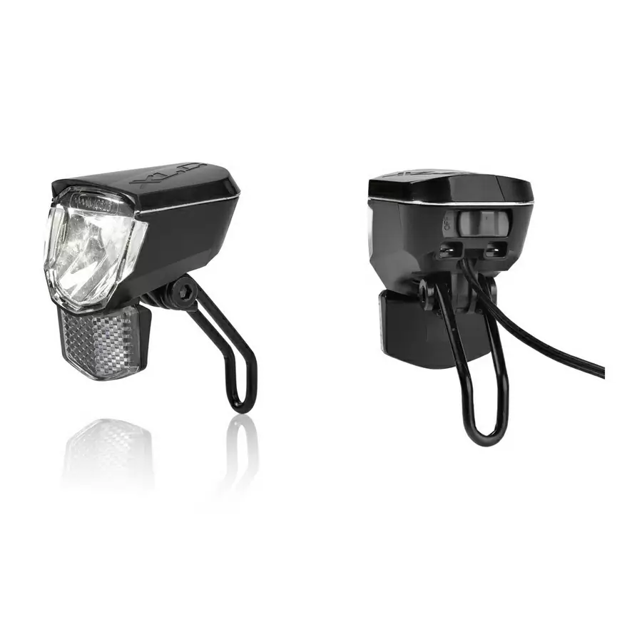 LED Dynamo Headlight Sirius D45 CL-D08 45 lux Black - image