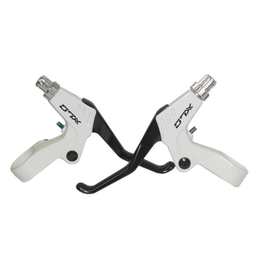 bl-v01 brake lever set aluminum white/black for rapidfire sb-plus