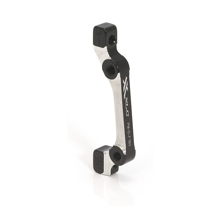 adapter for standard attack pm front disc brakes is 180mm silver / black