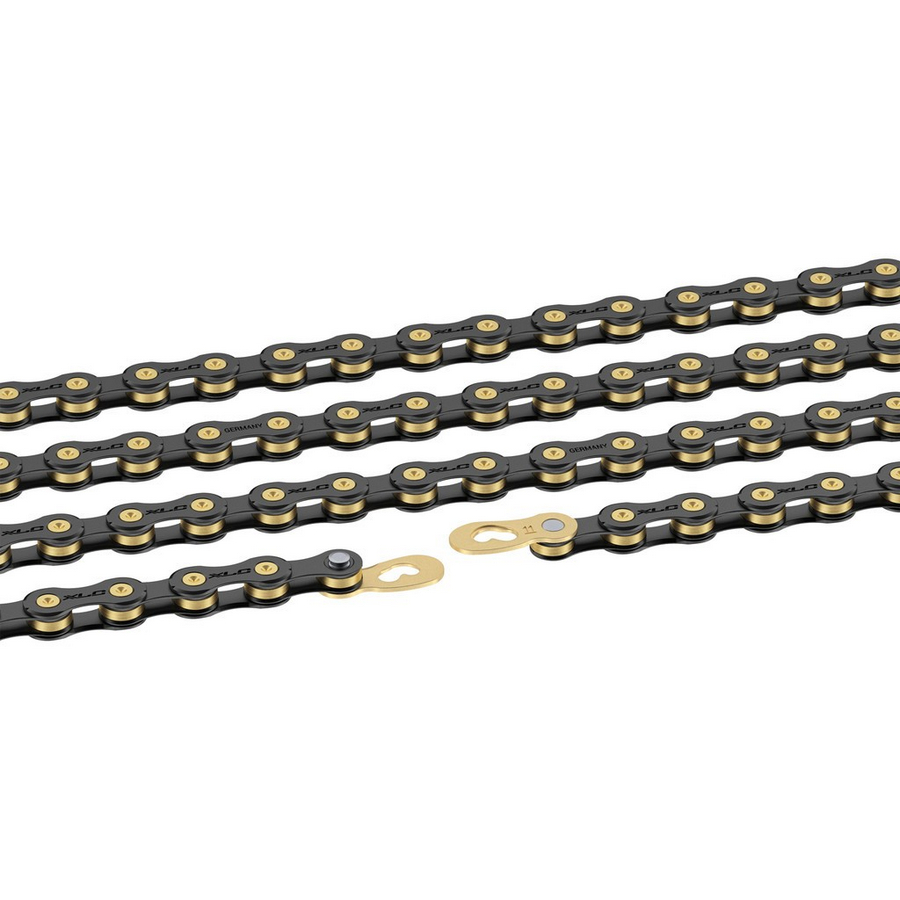 Chain CC-C08 1/2 x 11/128 114 links 10-speed black/gold