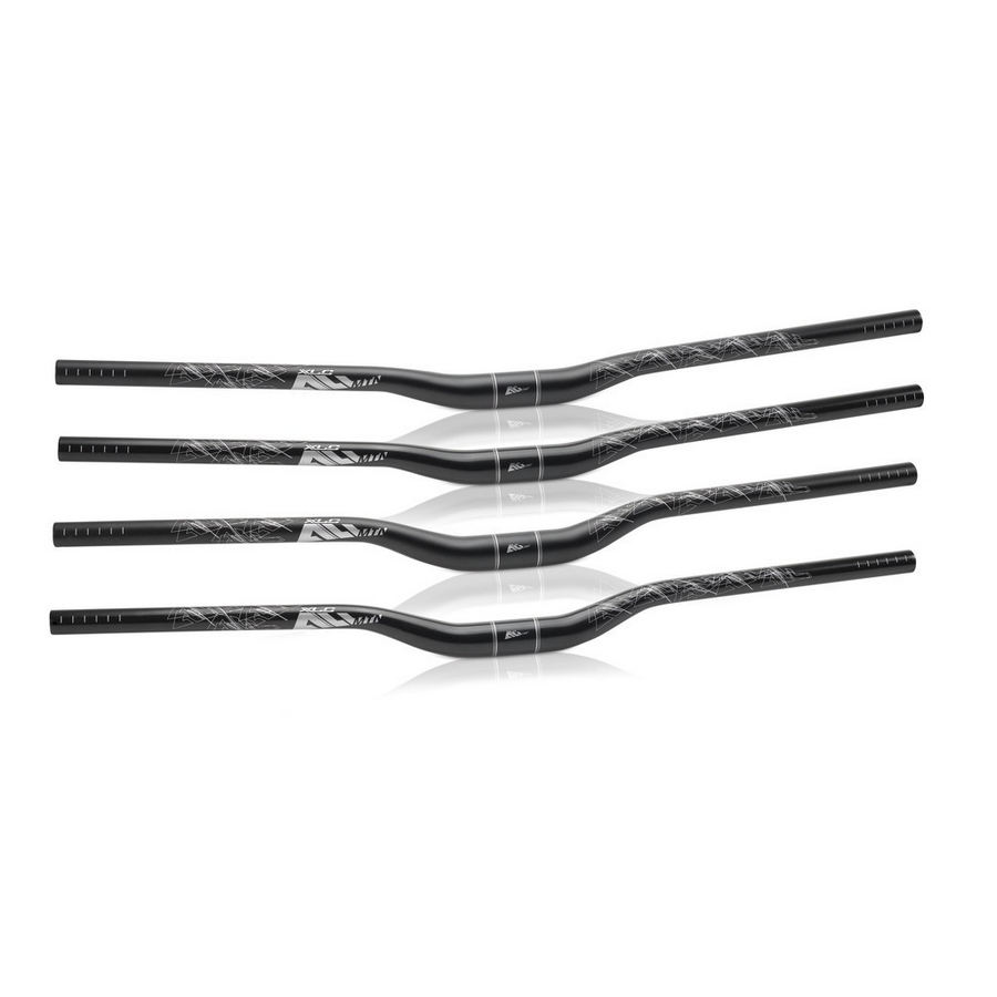 all mtb riser-bar hb-m19 780mm, ø 31,8mm 15mm nero/lucido, 9°