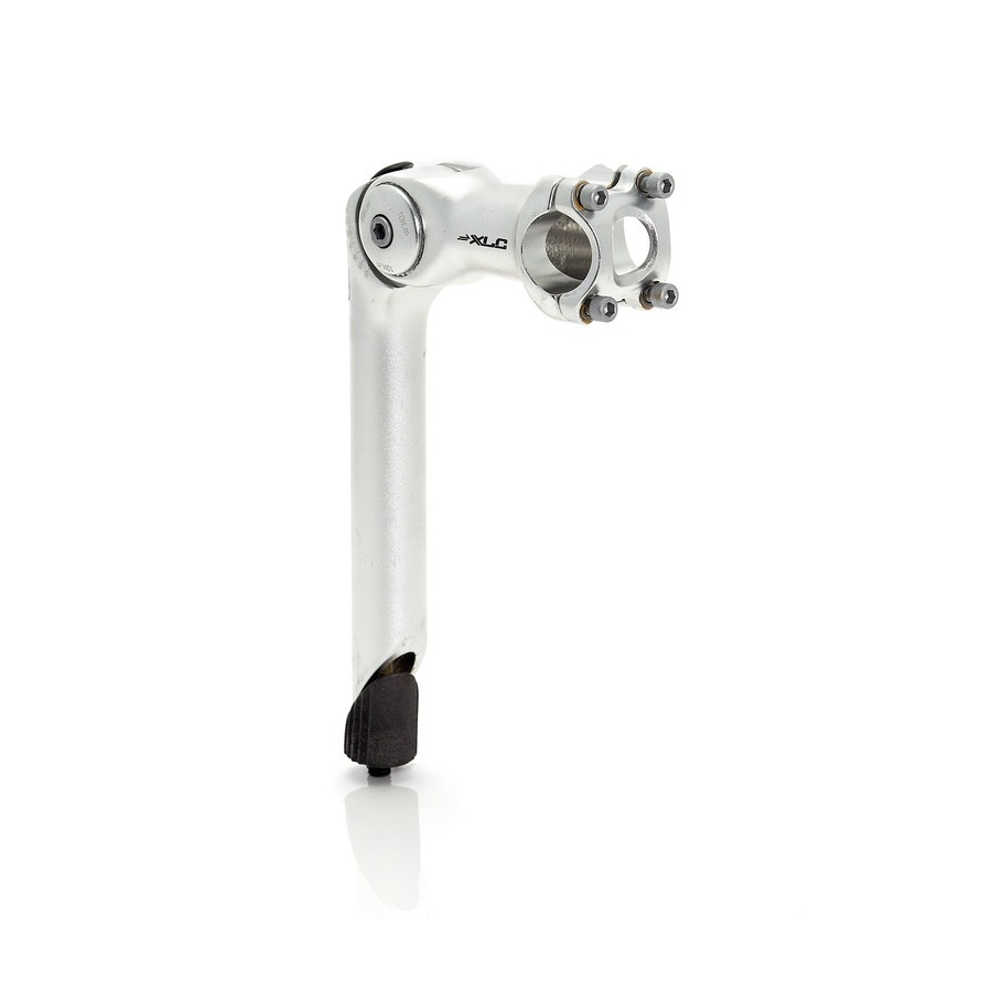 Aluminium stem ST-T02 for fork 1'' extensione 80 mm silver