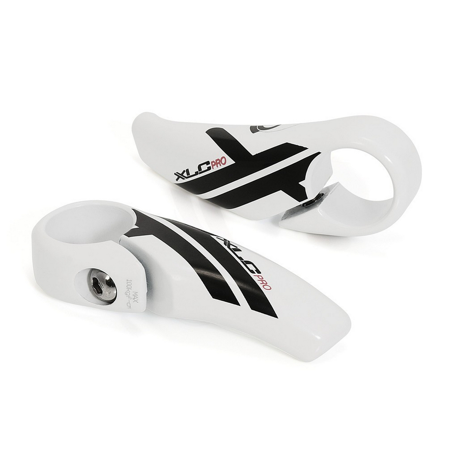 Pair Pro Bar-Ends flat BE-A14 83 mm white