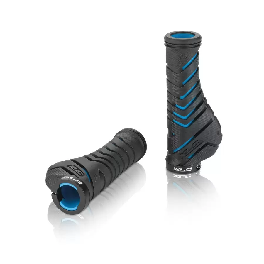 Handles ergonomic gr-s30 130mm, black/blue with screw lock - image
