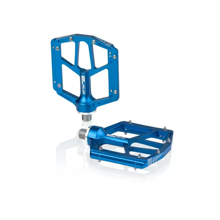 mtb/atb-pedal pd-m14 azul aluminio - image