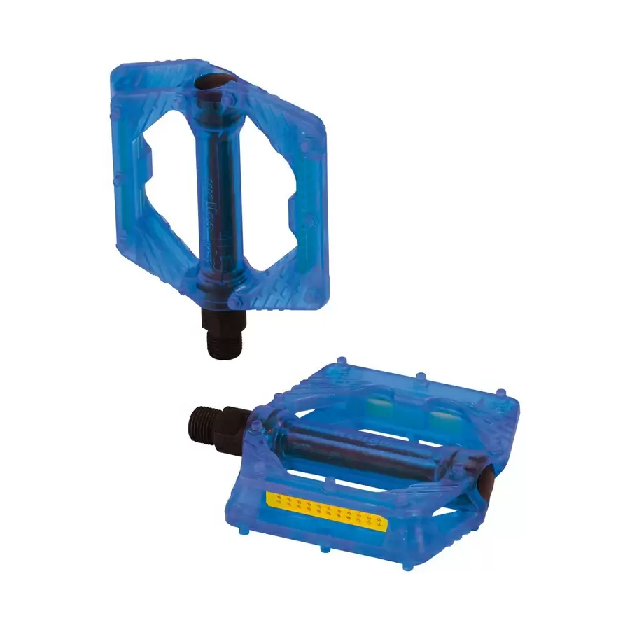 plattform-pedal pd-m16 blau transparenter kunststoff - image