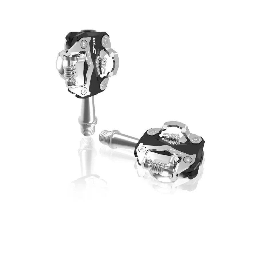 système de pédales pd-s15 noir/argent double face aluminium - image
