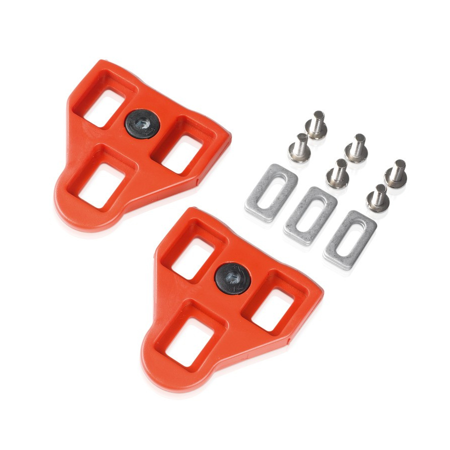 Set di tacchette pd-x04 compatibili con pedali look 9°rossi
