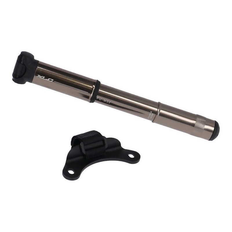 Mini pompa per MTB PU-M02 7bar 215mm alluminio testa doppia
