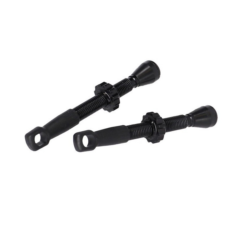 PU-X17 Presta 45 mm Tubeless-Ventil-Set, Schwarz