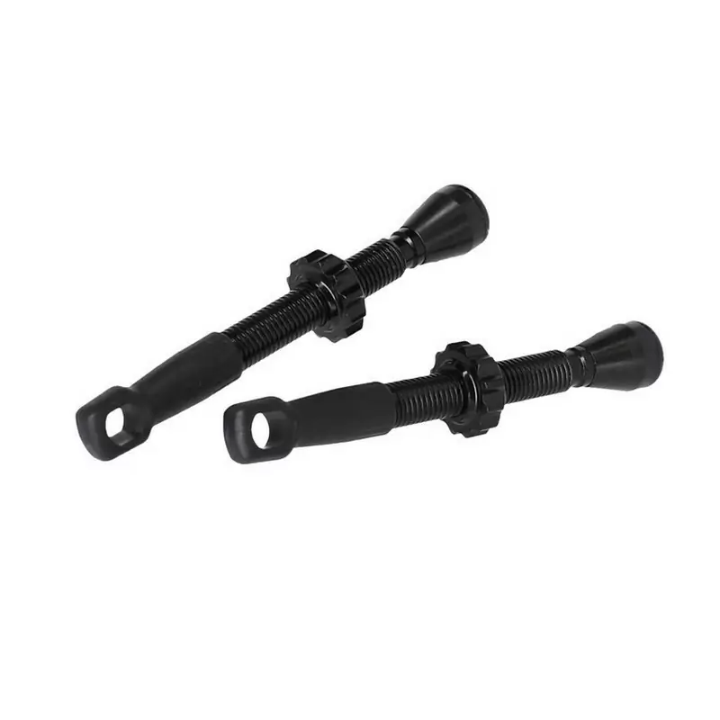 PU-X17 Presta 45 mm Tubeless-Ventil-Set, Schwarz - image
