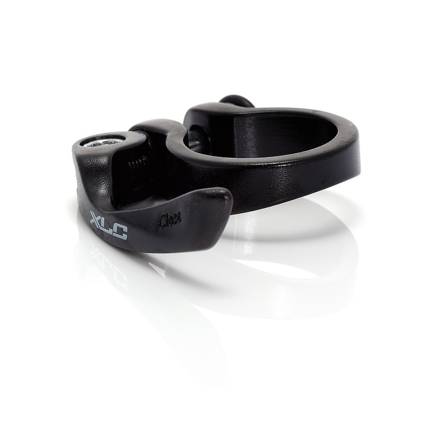 Clamp ring for all seatpost PC-L01 aluminium 31,8 mm black with QR