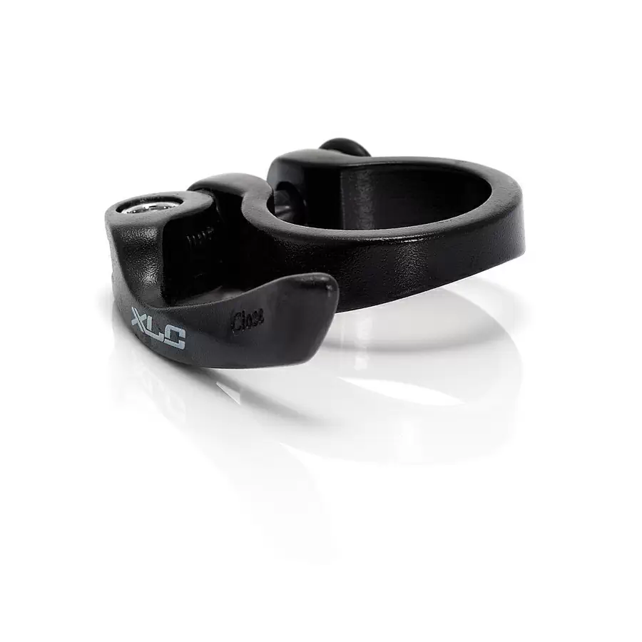 Anillo abrazadera para todas las tijas de sillín PC-L01 aluminio 34,9 mm negro con QR - image