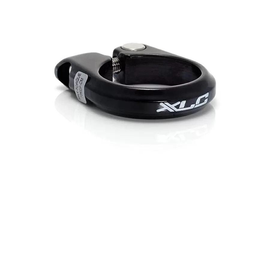 Rennrad-Sattelstützen-Klemmring PC-B02 Aluminium 34,9mm schwarz - image