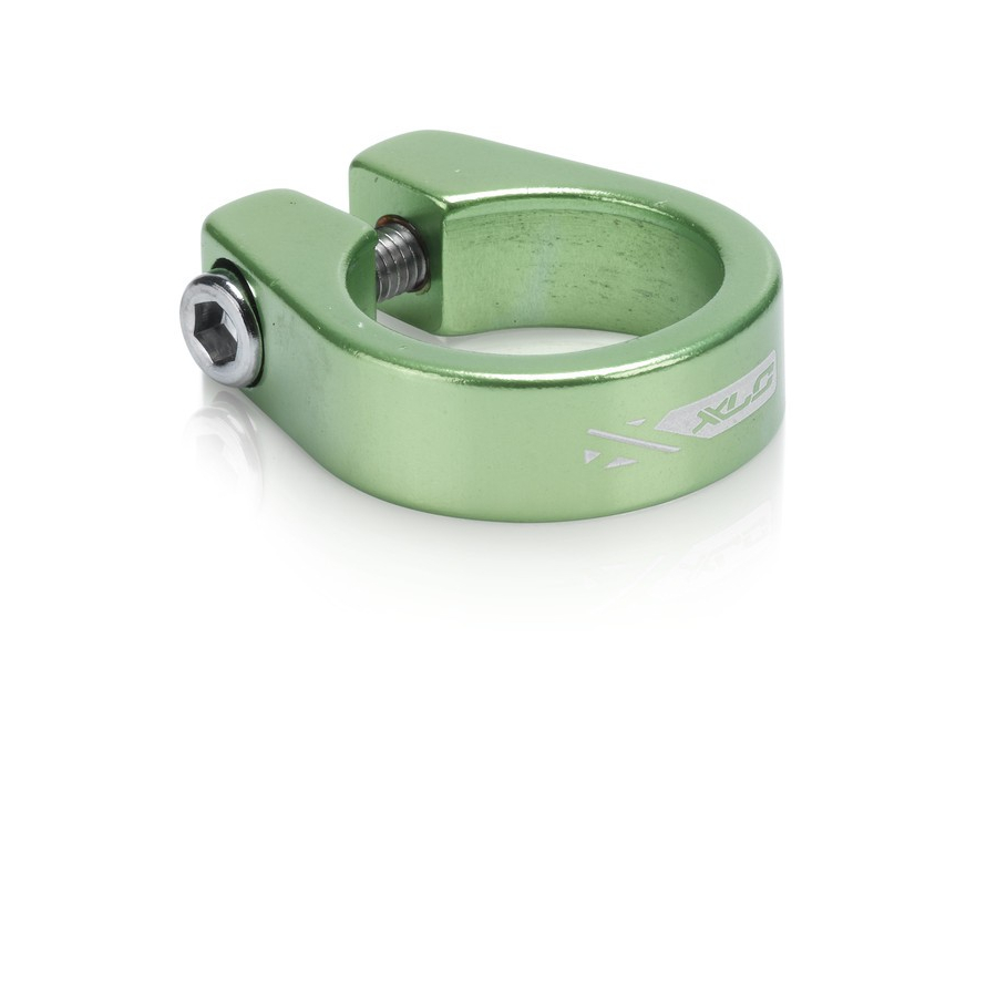 Collarino sella PC-B05 31,6mm alluminio con vite a brugola verde