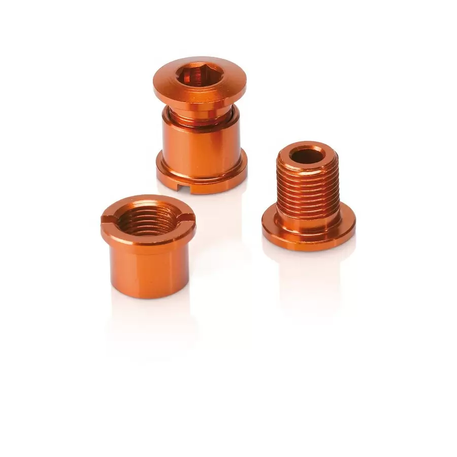 Chain ring screws set of 5, orange - image