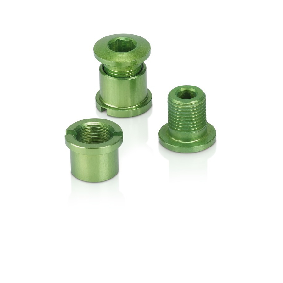 Chain ring screws set of 5, limegreen