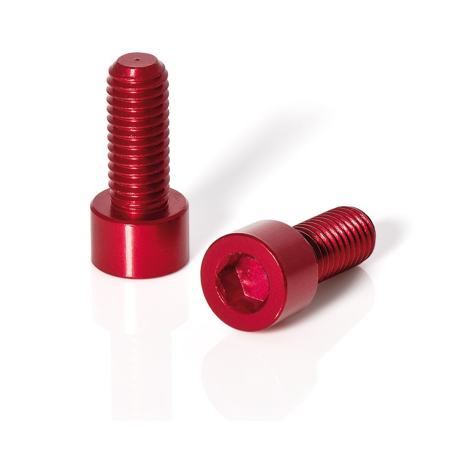 Screws for water bottle holders 2 piece set red