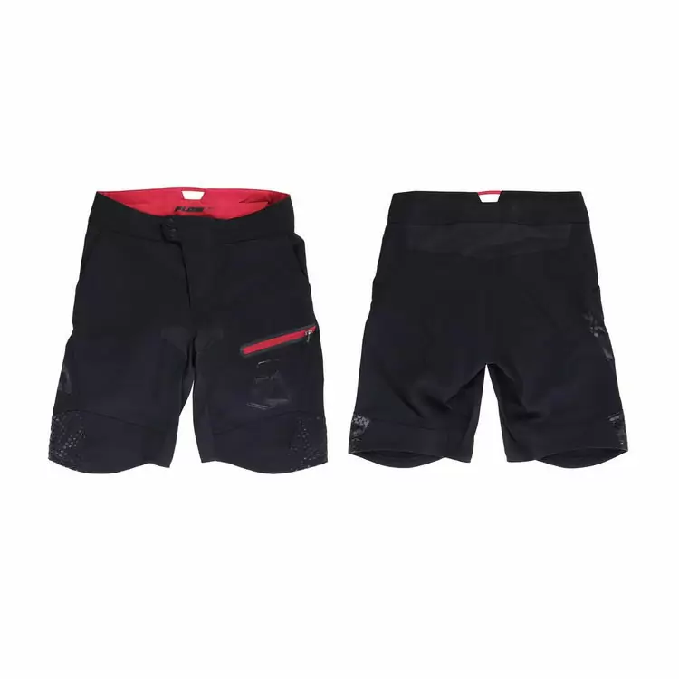 Shorts femininos Enduro Flowby TR-S26 preto/vermelho tamanho L - image
