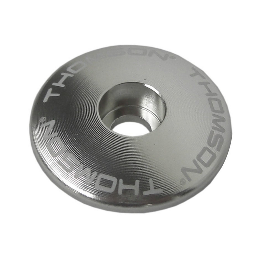 Headset Cap 1-1/8'' Silver No Bolt