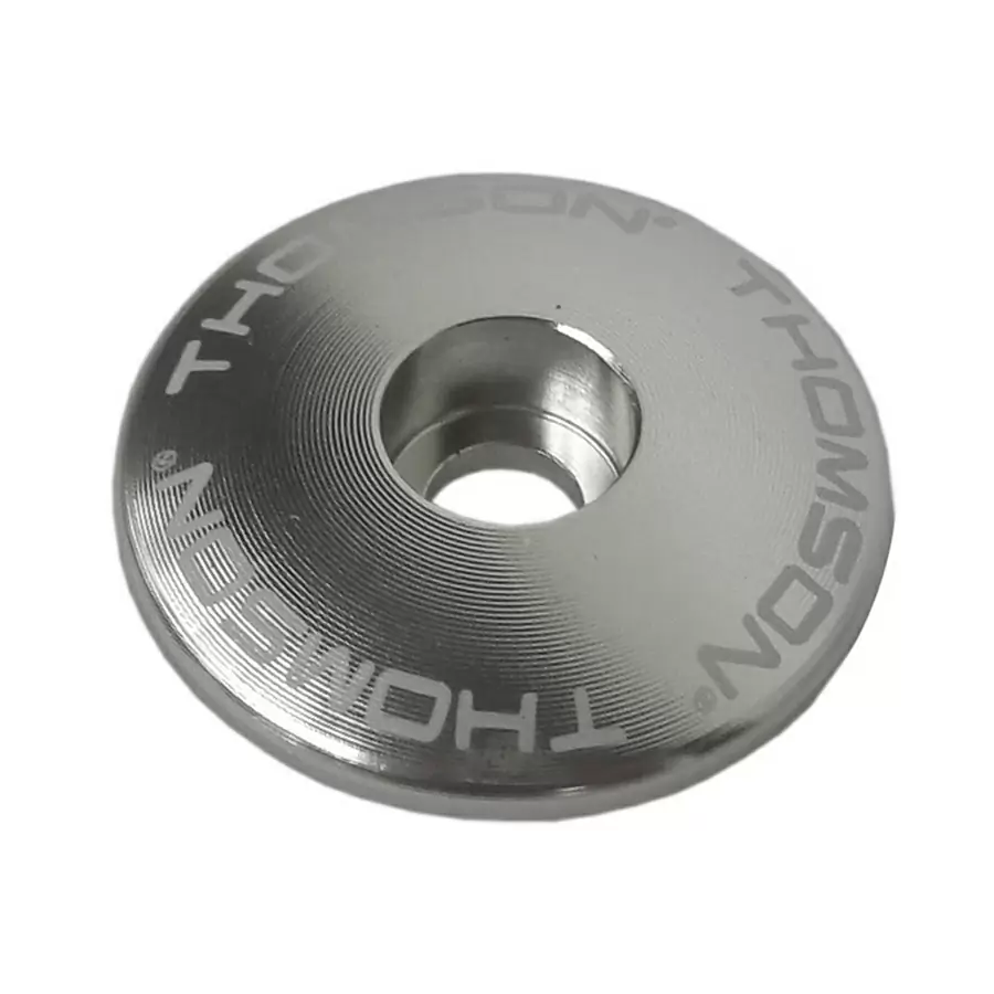 Headset Cap 1-1/8'' Silver No Bolt - image