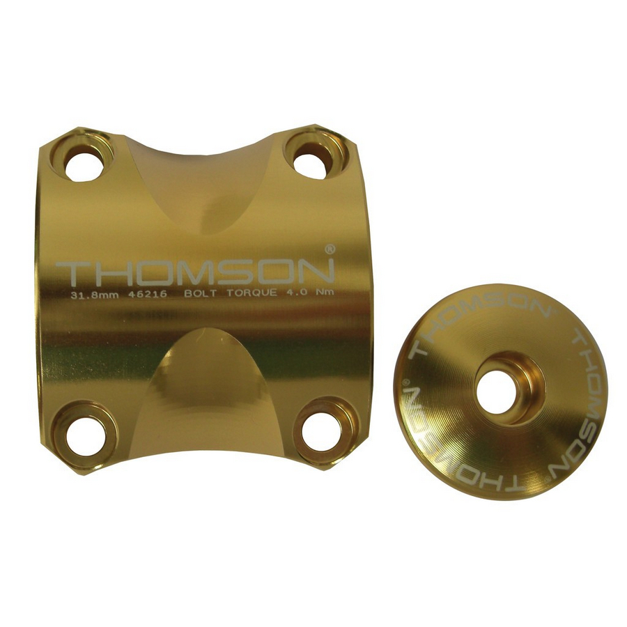 Handlebar X4 Stem Clamp 31.8mm + 1-1/8'' Headset Cap Dress Up Kit Gold