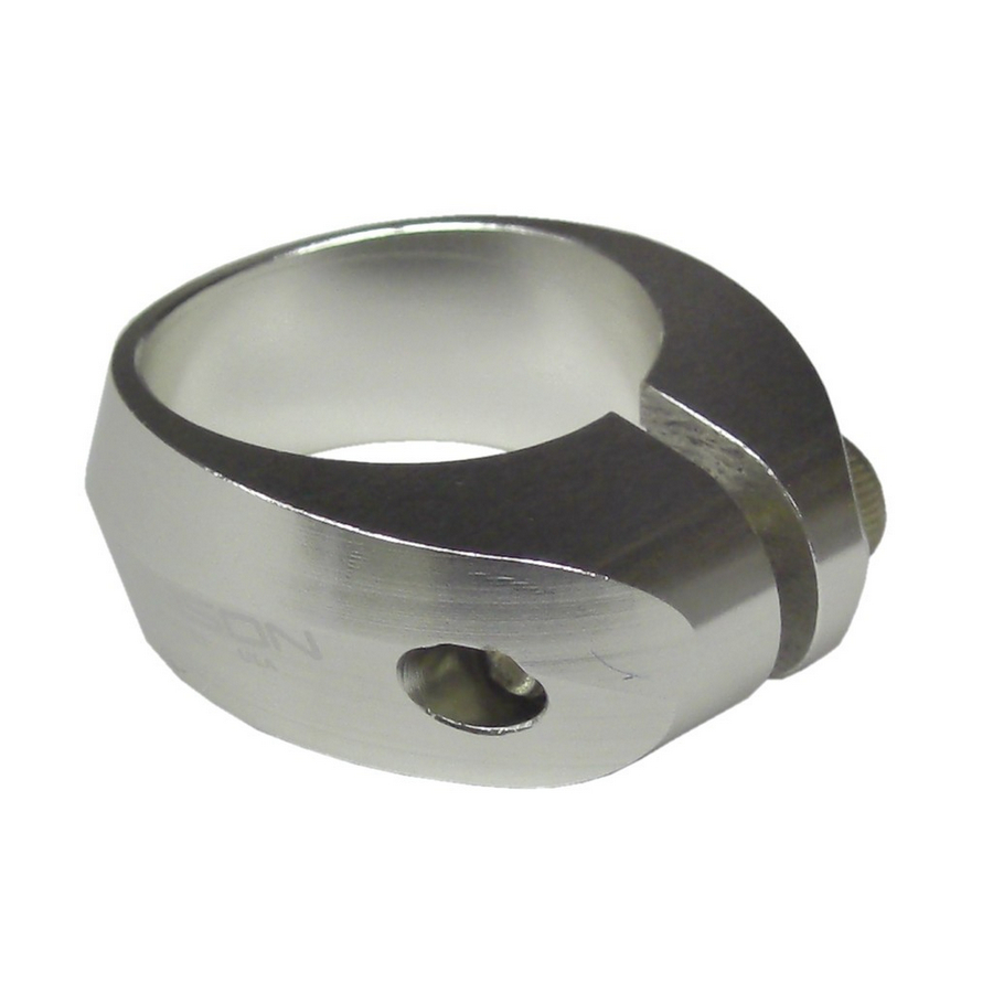 Anel de fixação do selim alumínio 31,8 mm, prateado