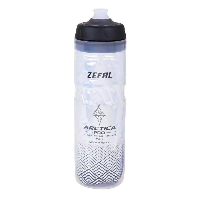 Flasche Zefal Arctica Pro 75 750ml/25oz Höhe 259mm silber-schwarz