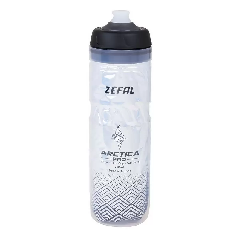 garrafa Zefal Arctica Pro 75 750ml/25oz altura 259mm prata-preto - image