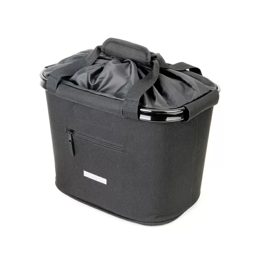 Front basket 20L black with quick release holder - image