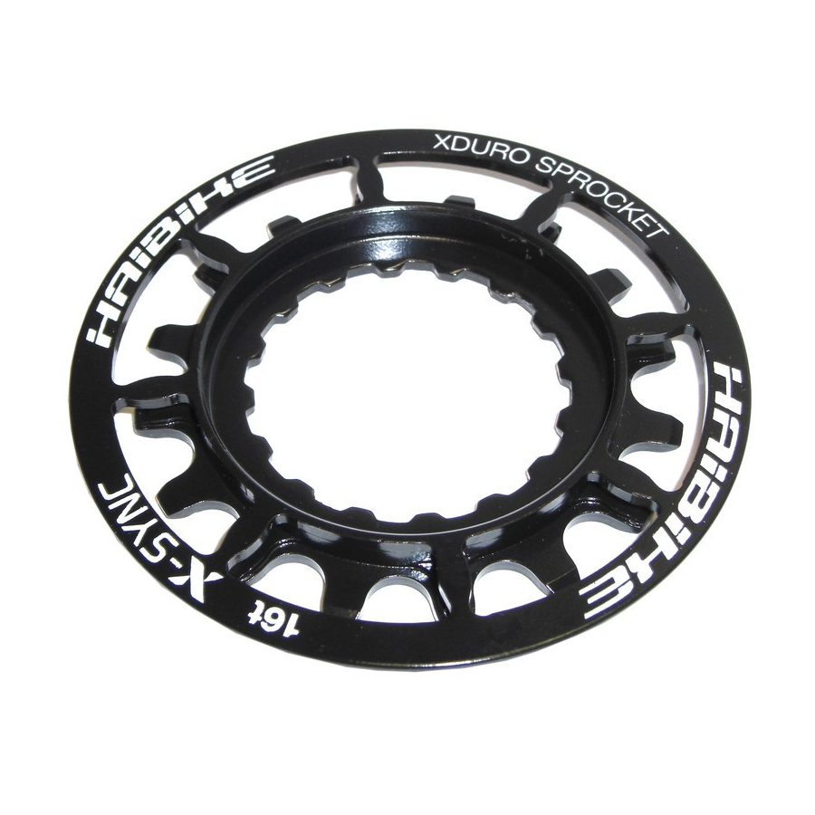 Piñón 16T + cubrecadena disco para ebike xDuro 2014 acero negro